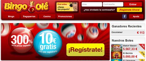 Bingo ole casino login