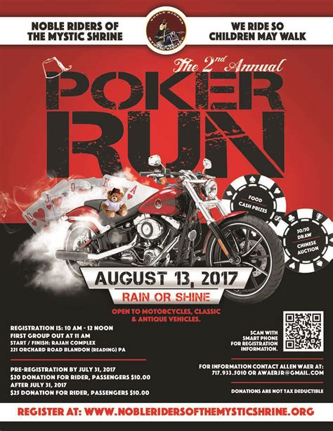 Motocross poker run