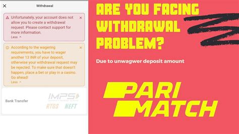 Parimatch player complains about withdrawal issues