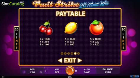Play Fruit Strike 20 Multi Win slot