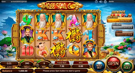 Play Three Star God slot