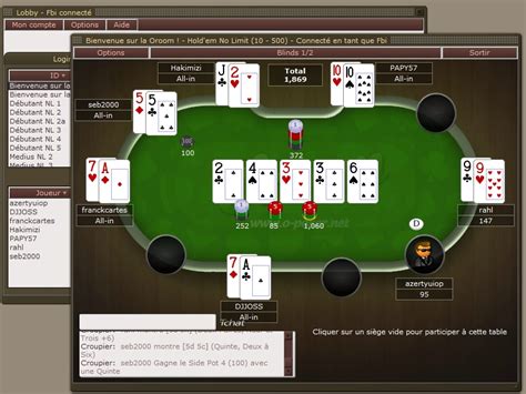 Poker en ligne gratuit et sans telechargement