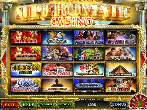 Superomatic casino bonus
